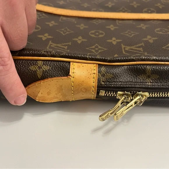 Louis Vuitton Monogram Briefcase with Leather Accents - Picture 7 of 16